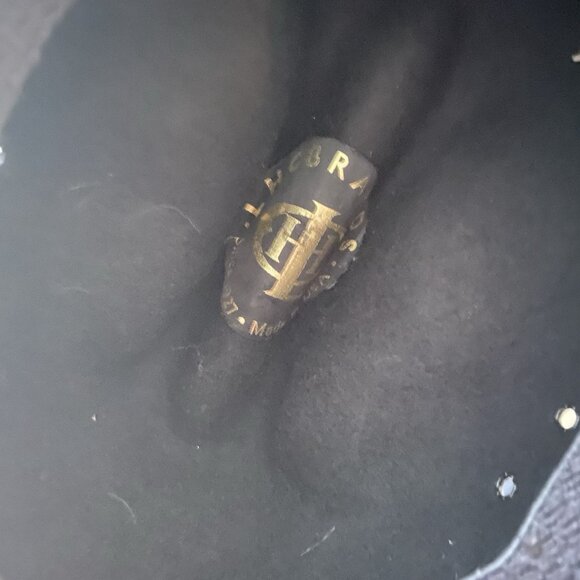 Kids Western Black Cowboy Hat Wool Small - Picture 4 of 6